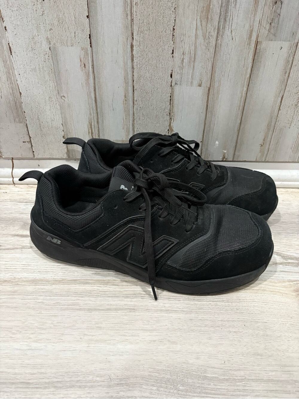 New Balance MIDSD10 SD10 Steel Toe Work Shoes Black Slip Resistant Men’s 11.5 D